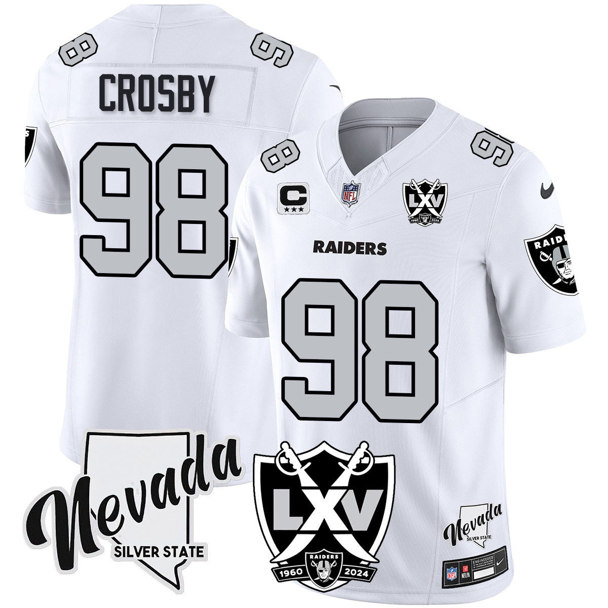 Men's Raiders 2024 Vapor Limited Jersey - 65th Anniversary - All Stitched