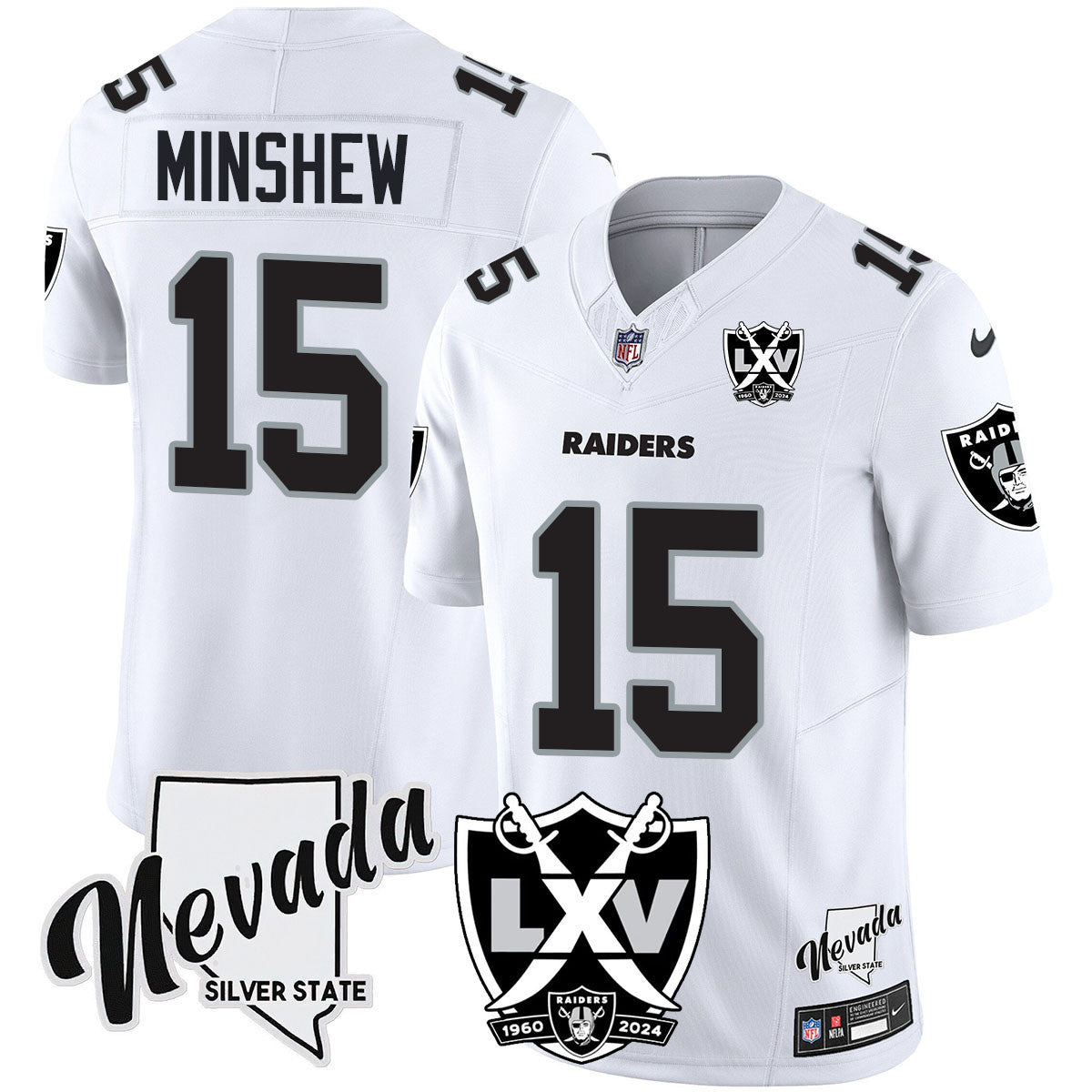 Men's Raiders 2024 Vapor Limited Jersey - 65th Anniversary - All Stitched